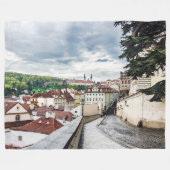 Straße im Stadtzentrum von Prag Fleecedecke (Vorderseite (Horizontal))