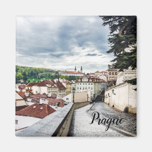 Straße im Stadtzentrum von Prag Magnet