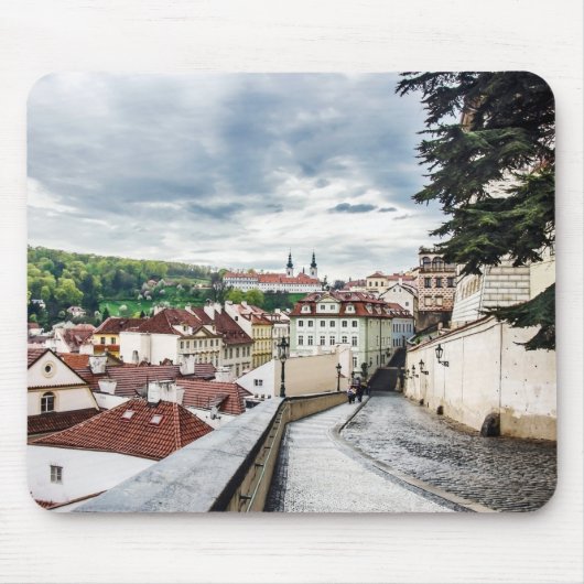 Straße im Stadtzentrum von Prag Mousepad (Vorne)
