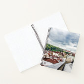 Straße im Stadtzentrum von Prag Notizblock (Innenseite)