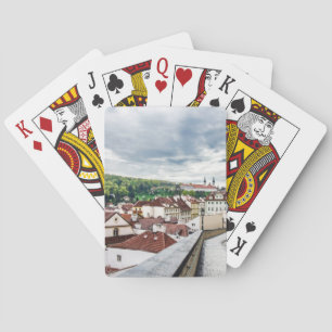 Straße im Stadtzentrum von Prag Spielkarten