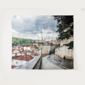 Straße im Stadtzentrum von Prag Wandteppich (Vorderseite (Horizontal))