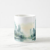 Straße im Stil des Morgenwassers Kaffeetasse (Mittel)