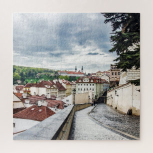 Straße im Zentrum von Jigsaw Puzzle in Prag