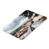 Straße im Zentrum von Prag Postcard Magnet (Linke Seite)