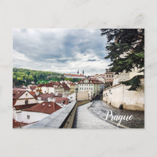 Straße im Zentrum von Prag Postcard Postkarte
