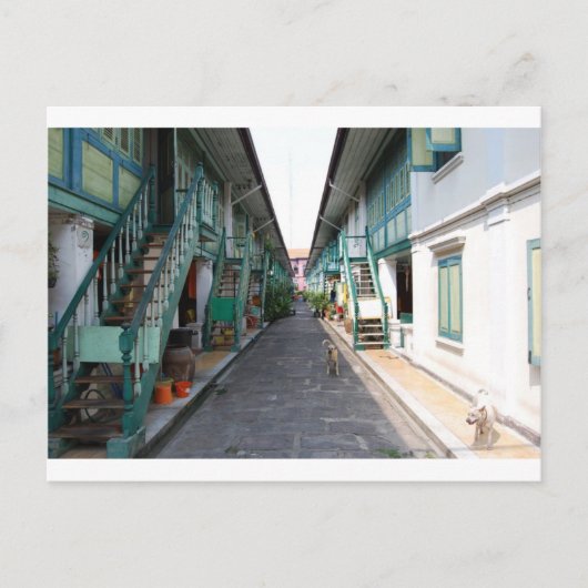 Straße in Bangkok Postkarte (Vorderseite)