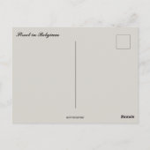 Straße in Belgien Postkarte (Rückseite)