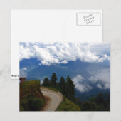 Straße in Bhutan Postkarte (Vorne/Hinten)