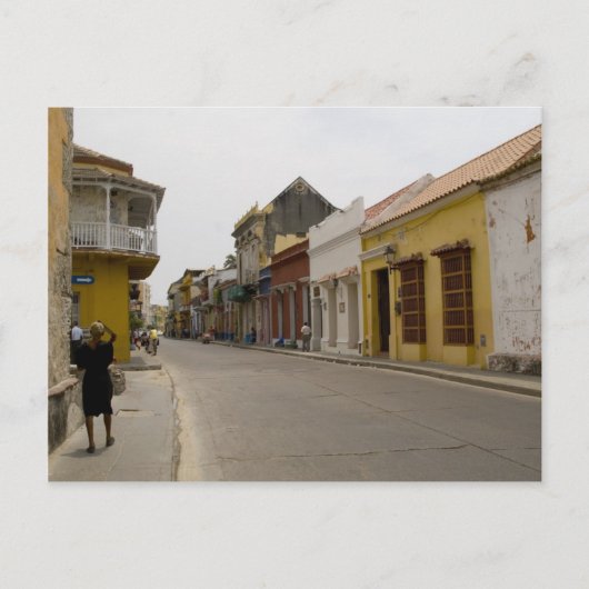 Straße in Cartagena Postkarte (Vorderseite)