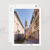 Straße in Comacchio Postkarte (Vorne/Hinten)