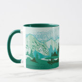 Straße in den Bergen. Klassische Tasse, 325 ml Tasse (Links)