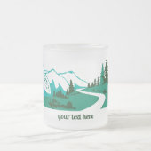 Straße in den Bergen. Mattglastasse (Mittel)