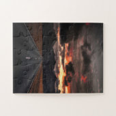 Straße in den Sunset Mountain Puzzle (Horizontal)