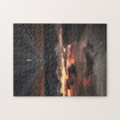 Straße in den Sunset Mountain Puzzle (Horizontal)