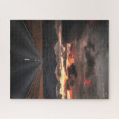 Straße in den Sunset Mountain Puzzle (Horizontal)