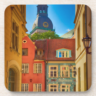 Straße in der Altstadt Estland Getränkeuntersetzer