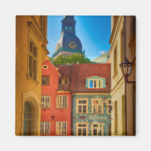 Straße in der Altstadt  Estland Magnet