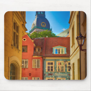 Straße in der Altstadt Estland Mousepad
