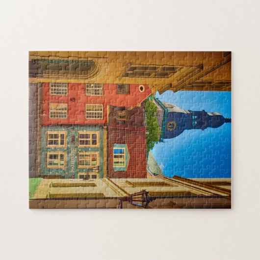 Straße in der Altstadt| Estland Puzzle (Horizontal)