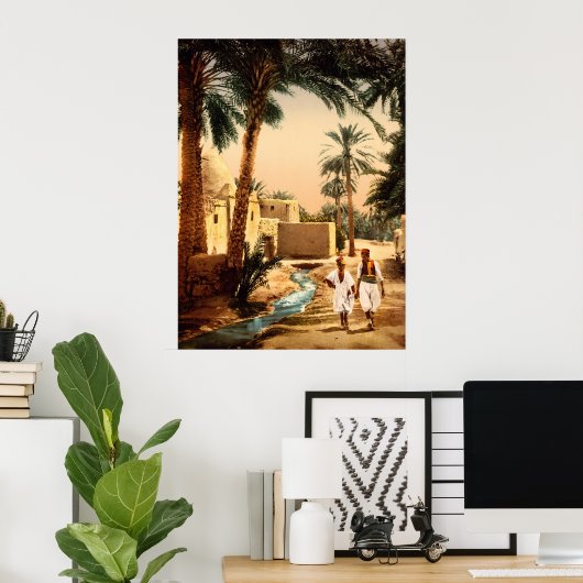 Straße in der Altstadt, II, Biskra, Algerien Poster (Heimbüro)