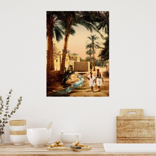 Straße in der Altstadt, II, Biskra, Algerien Poster (Küche)