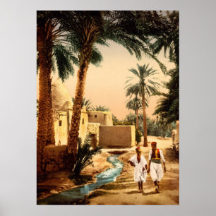 Straße in der Altstadt von Biskra Algerien Poster