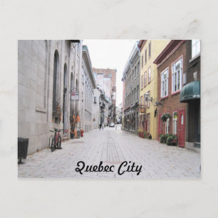 Straße in der Altstadt von Quebec Postkarte