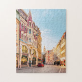 Straße in der Altstadt von Riga Lettland Puzzle (Vertikal)