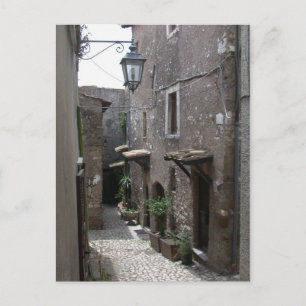 Straße in der Altstadt von Rom Postkarte