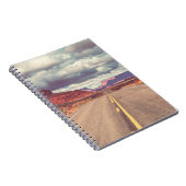 Straße in der Prärie Land. Desaster Natural Trav Notizblock (Rechte Seite)