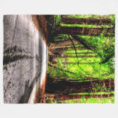 STRASSE IN DER WOODS FLEECEDECKE (Vorderseite (Horizontal))