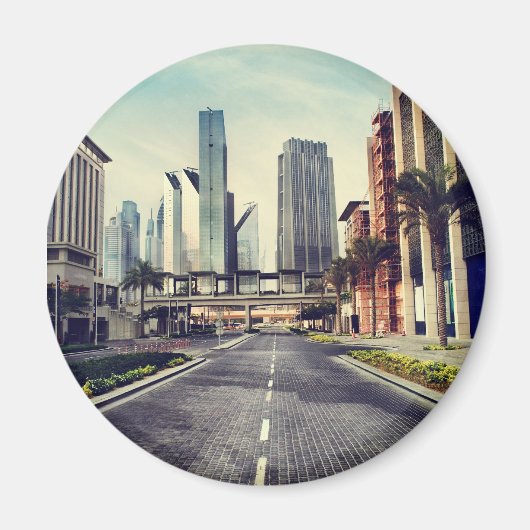 Straße in Dubai Magnet (Vorne)