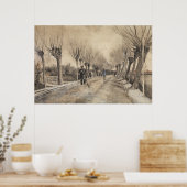 Straße in Etten (1881) von Vincent Van Gogh. Poster (Küche)