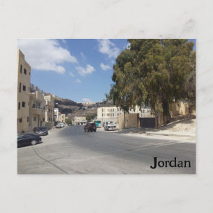 Straße in Jordanien - Postkarte