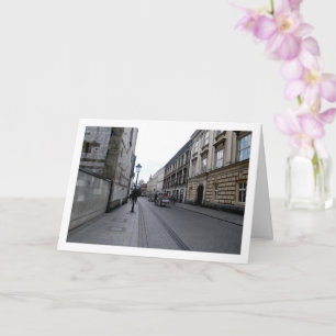 Straße in Krakau, Polen Karte