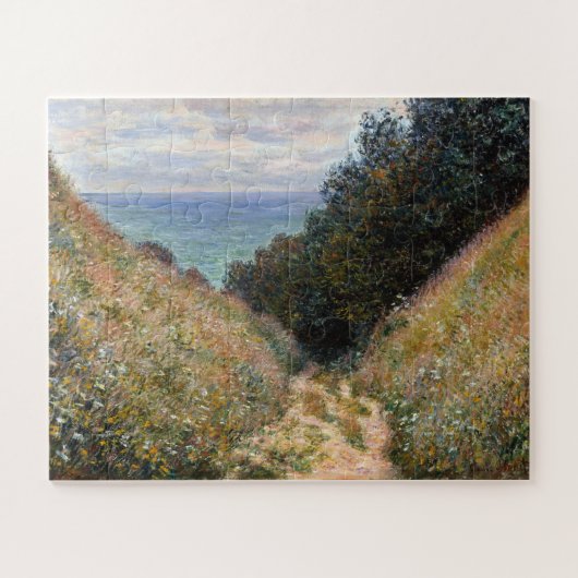 Straße in La Cavée, Pourville, Monet Puzzle (Horizontal)
