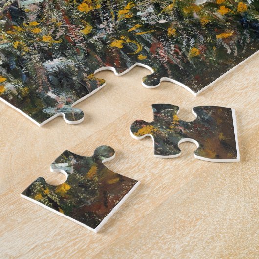 Straße in La Cavée, Pourville, Monet Puzzle (Seite)