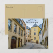 Straße in Luxemburg Postkarte (Vorne/Hinten)