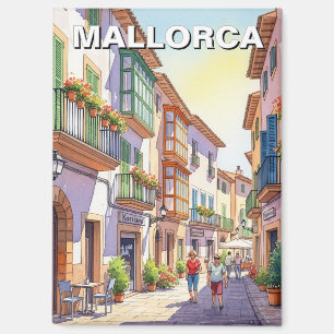 Straße in Mallorca Spanien Reisen Magnet