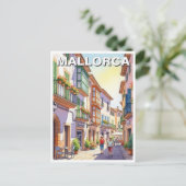 Straße in Mallorca Spanien Reisen Postkarte (Stehend Vorderseite)