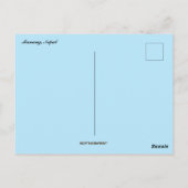 Straße in Manang Nepal Postkarte (Rückseite)