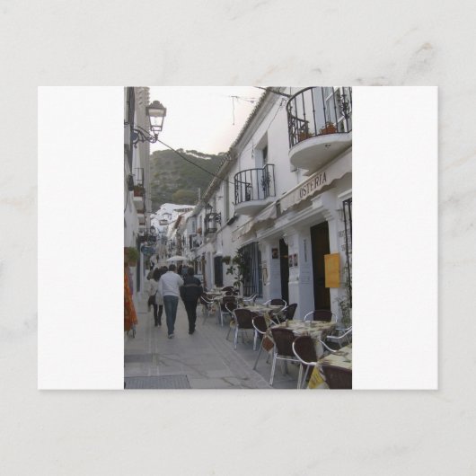 Straße in Mijas, Spanien Postkarte (Vorderseite)