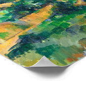 Straße in Montgeroult Paul Cezanne Poster (Ecke)