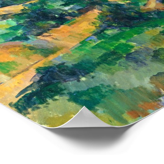 Straße in Montgeroult Paul Cezanne Poster (Ecke)