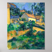 Straße in Montgeroult Paul Cezanne Poster (Vorne)