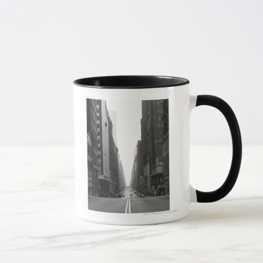 Straße in NY Stadt B&W Tasse (Rechts)