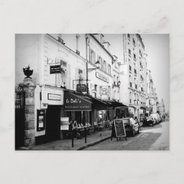 Straße in Paris Postkarte