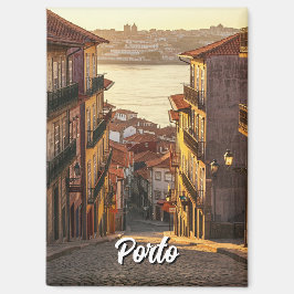 Straße in Porto Portugal Magnet
