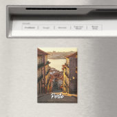 Straße in Porto Portugal Magnet (In Situ (Geschirrspüler))